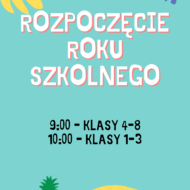 Więcej o: Uroczyste rozpoczęcie roku szkolnego 2023/2024